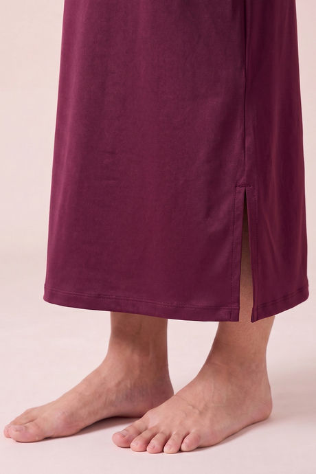 Zivame Shimmer Stretchy Saree Underskirt - Dark Purple — image 6